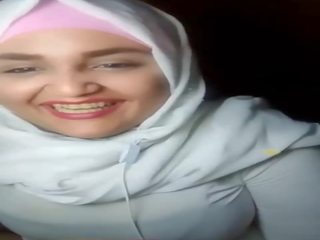 Hijab livestream: hijab röret högupplöst smutsiga klämma video- cf