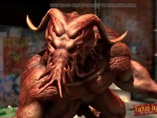 Wulps demon strikes opnieuw monster hentai 3d: gratis x nominale video- dc