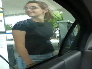 Mistress Bursting to Pee at Gas Station, Free sex film a3